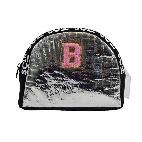 PLK Stoney Clover Lane SCln Foil "B" Monogram Make-Up Bag Organizer Travel Pouch - Picture 1 of 8